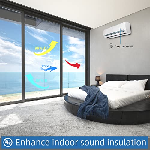 One Way Privacy Window Film Heat & UV Blocking, 17.5In×6.5Ft - Image 5