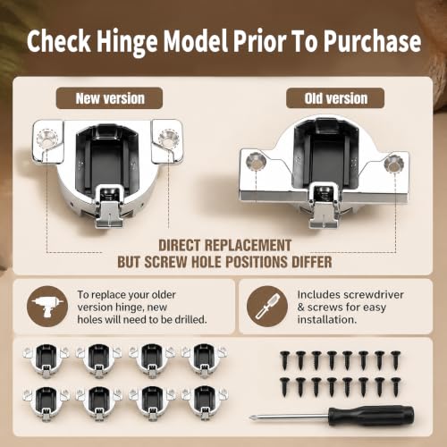 8 Pack Replacement for Blum 30.310-11.02 Cabinet Hinges - Image 4