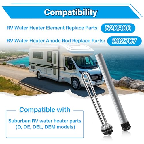RV Water Heater Elements Kit Compatible with Suburban | Hand Tools - Image 5