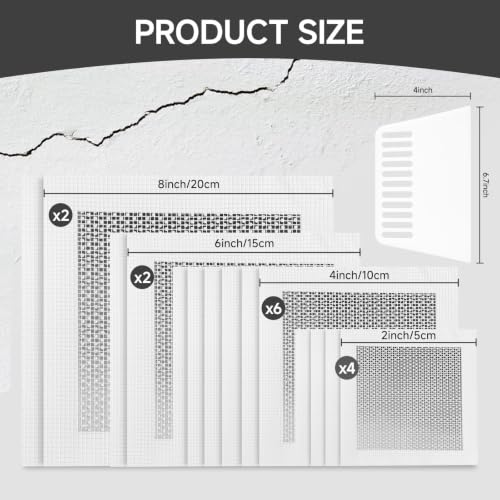 19 PCS Wall Repair Patch Kit, Aluminum Drywall Repair | Home Repair - Image 3