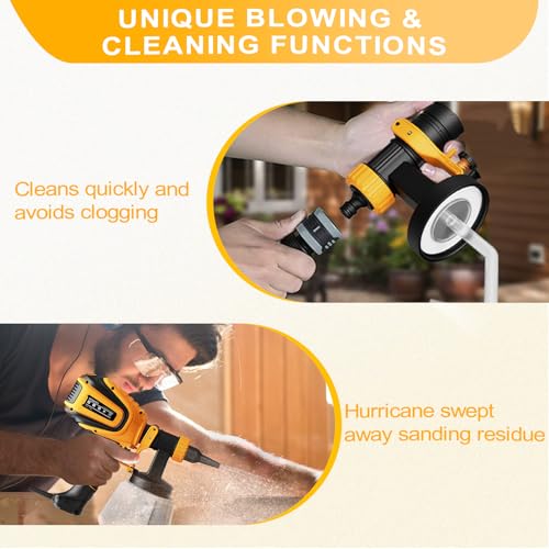 VONFORN Paint Sprayer, 700W Spray Paint Gun with 4 Nozzles - Image 6