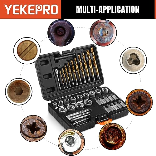 40 Pcs Broken Bolt Extractor Kit with Easy Out Screw - Image 8