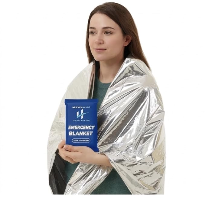 Emergency Blankets Pack of 10 – Mylar Thermal Space - Image 1