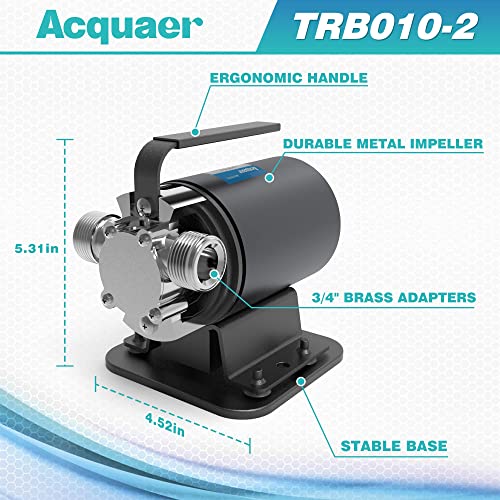 Utility Water Transfer Pump 1/10 HP Portable Electric - Image 3