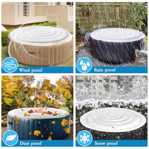 Inflatable Hot Tub Cover, Energy Saving Lid for Outdoor Hot Tub - Image 7