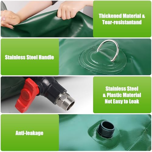 113L/29.8Gallon Water Storage Bladder, Foldable Portable - Image 5
