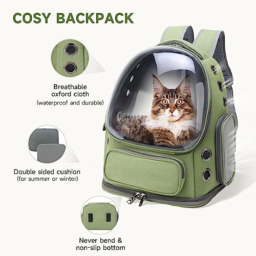 Cat Backpack Carrier, Breathable Cat Carrier Large Space - Image 7