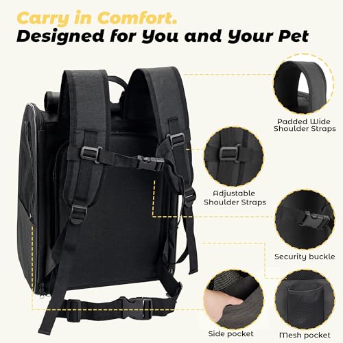 Cat Backpack Carrier – Expandable Airline Approved Pet - Image 5