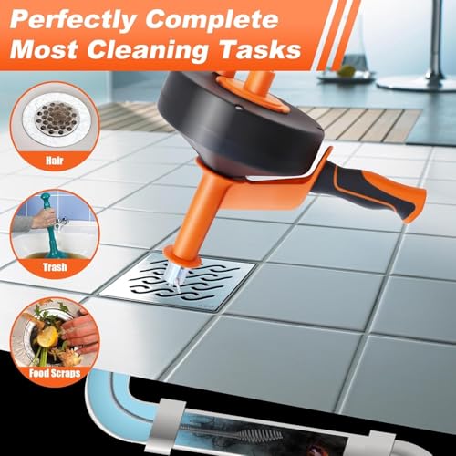 Drain Auger 33ft Drain Clog Remover with Drill Adapt | Drain Care - Image 4