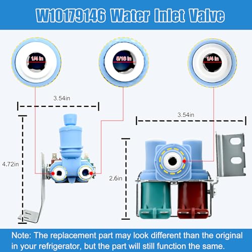 W10179146, WPW10179146 Water Inlet Valve Compatible - Image 3
