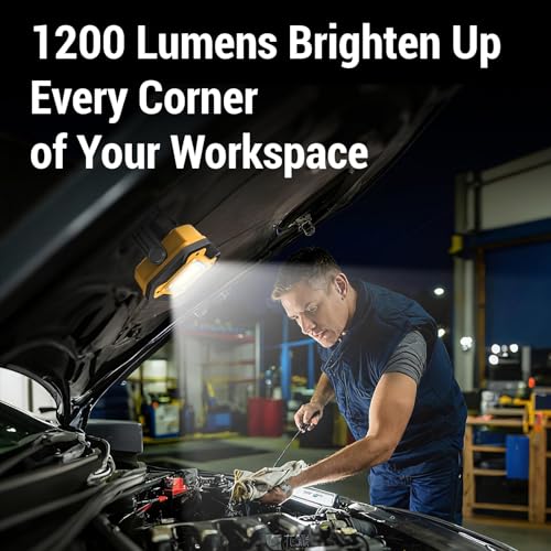Rechargeable LED Work Light, 6000mAh 16 Hours Long-Lasting - Image 6