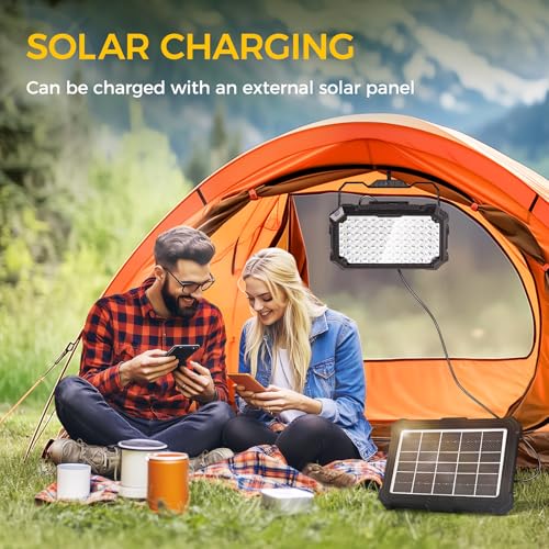 300W LED Solar Work Light Rechargeable, 8000LM LED Solar | Home Repair - Image 4