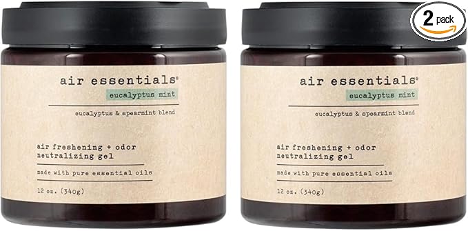 Air Essentials Air Freshener & Odor Neutralizer Gel - 12 oz, Pack of 2 - Odor Eliminator - Made with Pure Essential Oils - Citrus Blossom Scent