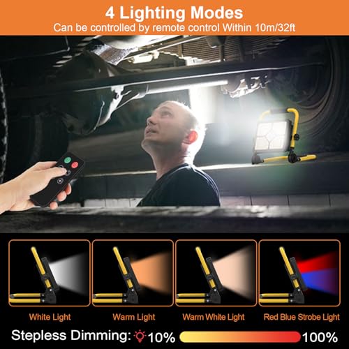 ERAY Rechargeable Work Light with Remote Control | Travel Essentials - Image 3