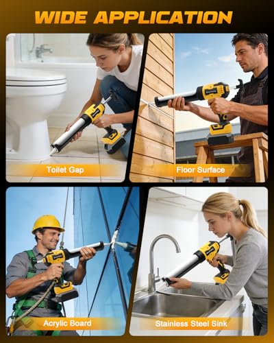 Cordless Caulking Gun Compatible With DeWalt 20V Max | Home Repair - Image 8