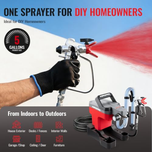 AEROPRO Tools 750W Airless Paint Sprayer for House | Home Repair - Image 4