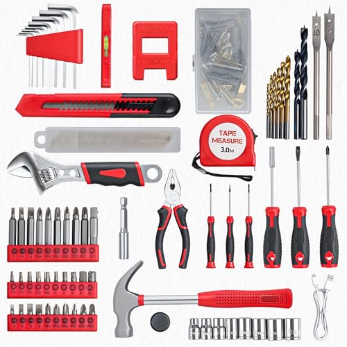 8V Cordless Drill Set, 132-Piece Home Tool Set for DIY & | Hand Tools - Image 6