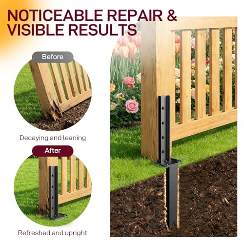 Fence Post Repair Kit for Broken/Leaning/Tilted/Degraded | Home Repair - Image 6