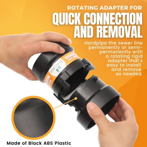 TonGass (Combo Pack) RV Sewer Hose Fitting Adapter to PVC - Image 4
