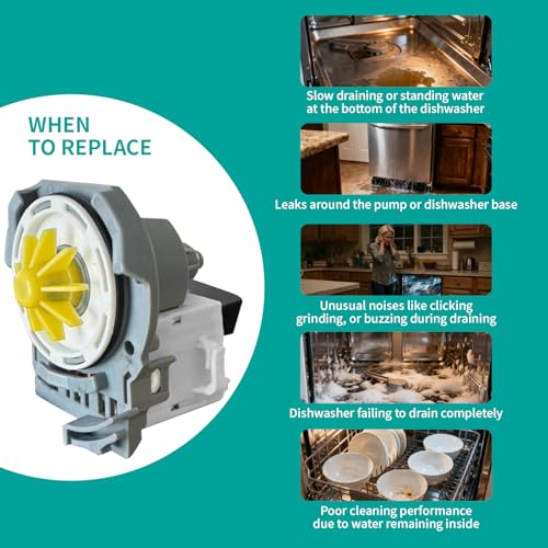 AMOILS W10876537 Dishwasher Drain Pump Replacement - Image 5