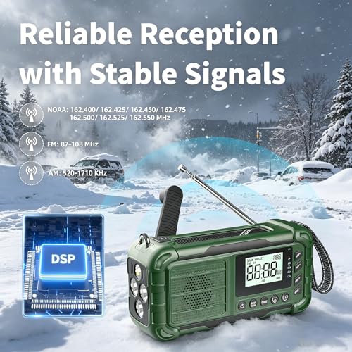 Emergency NOAA Weather Radio, 10000mAh - Image 4