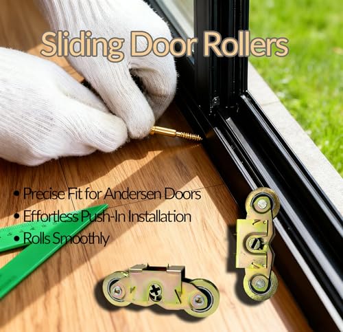 2 Pack Sliding Door Rollers, 1-1/4 Inch Patio Door Tandem Roller - Image 3