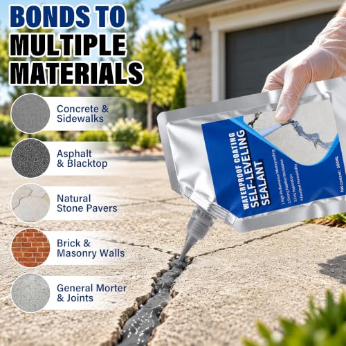 Concrete Crack Filler, Self Leveling Waterproof Cement Sealant - Image 4