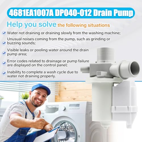 4681EA1007A DP040-012 Washer Drain Pump Assembly(OEM) Compatible - Image 6