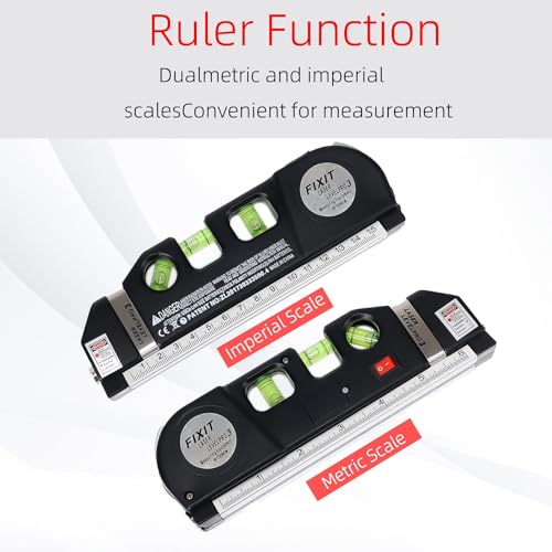 Laser Level Line Tool, Standard Cross Line Laser Leveler Beam Kit - Image 6
