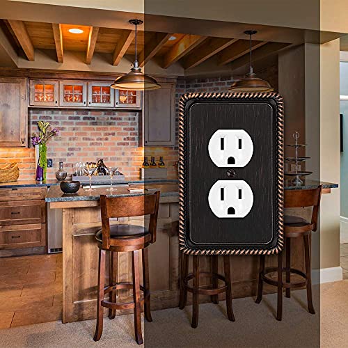 Rope Edge Decorative Wall Plate Switch Plate Outlet Cover - Image 6