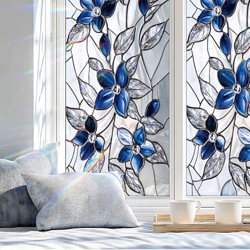 Stained Glass Window Privacy Film Static Cling - Rainbow | Home Repair - Image 5