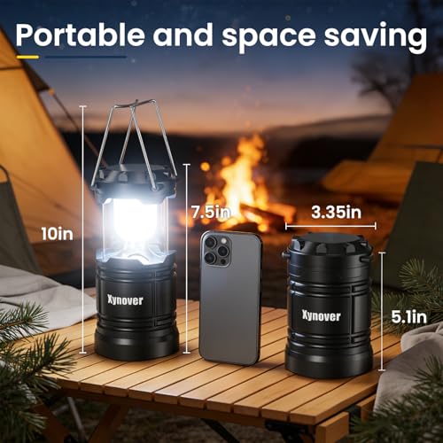 4-Pack Camping Lanterns,LED Lights Powered By Battery - Image 6