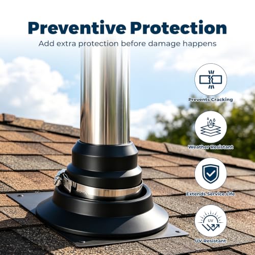 Roof Vent Pipe Repair Boot Kit for 1.5"–2" Pipe - Image 7