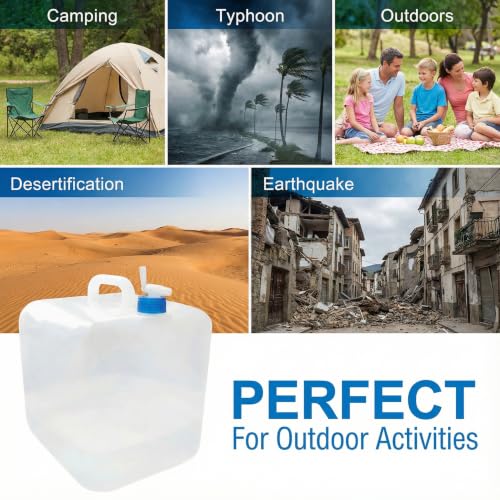3 Pack 5.3 Gal Collapsible Water Storage Container Jug - Image 6
