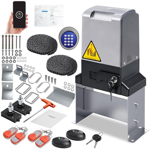 4400lbs Automatic Sliding Gate Opener with APP Control & 4 - Image 2
