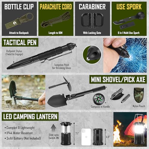 Survival Kit, 268 Pcs Emergency Survival Gear | Travel Essentials - Image 7