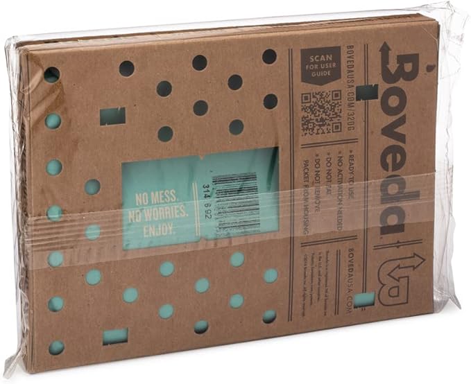 Boveda 49% Two-Way Humidity Control Pack for a Wood Instrument in a Display Case or Utility Case – Size 320 – Single – Moisture Absorber – Humidifier Pack – Individually Wrapped Hydration Packet