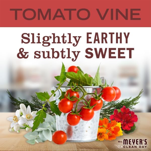 Mrs. MEYER'S CLEAN DAY Multi-Surface Everyday Cleaner, Tomato Vine Scent, 16 Fl Oz (Pack of 6)