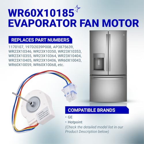 BlueStars Ultra Durable WR60X10185 Evaporator Fan Motor for G.E - Image 5