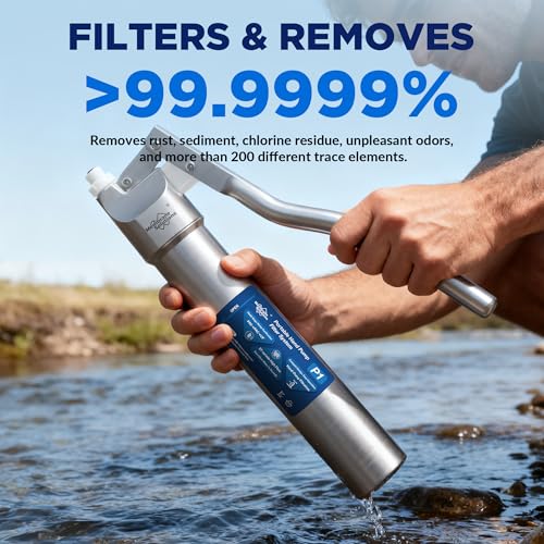 Membrane Solutions P1 Stainless Steel Hand Pump Water Filter - Image 8