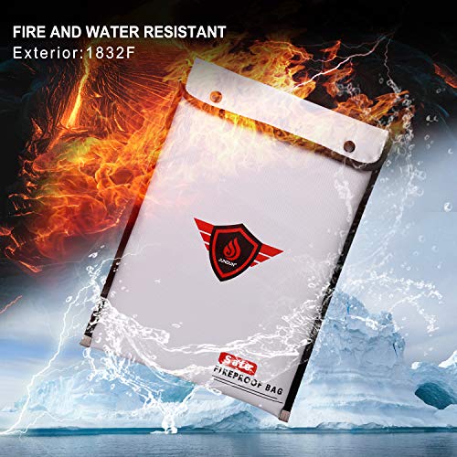 Fireproof Document Bags,15”x11” Triple Layers - Image 4