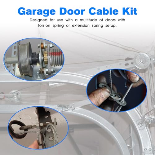 Garage Door Cable Replacement Kit for Overhead Sectional - Image 5