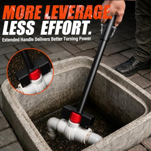 Adjustable Ball Valve Wrench, Long Handle Water Shut Off | Hand Tools - Image 4