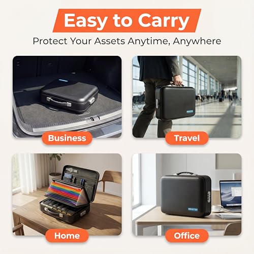 Fireproof Waterproof Home Document Safe Box with Combination Lock - Image 6