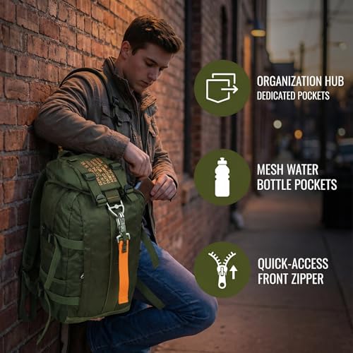 Tactical Flight Backpack, Lightweight Parachute Pack for Travel - Image 7