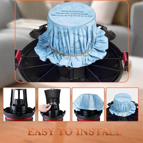 6Pack Reusable Wet/Dry Filter VF2002 90107 For Most Vacuum - Image 7