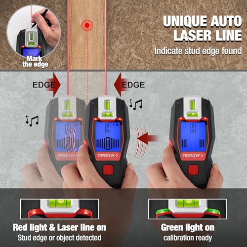 ARROW 2-in-1 Stud Finder with Laser Level, Rechargeable | Home Repair - Image 8