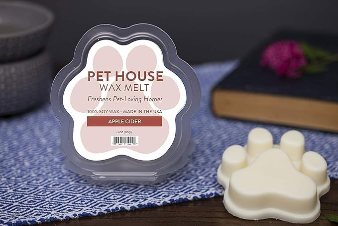 One Fur All Pet House Scented Wax Melts, Natural, Plant Based Soy Wax Melts for Pet Odor, Long Lasting Fragrance for Fresh Smelling Homes, Sugar Cookies, Pack of 2