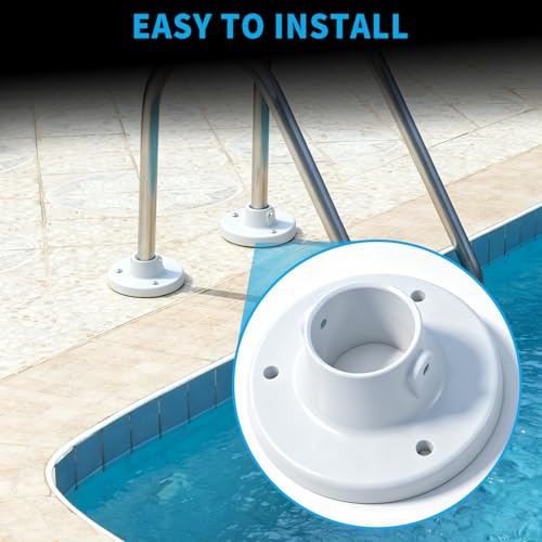 2 Pcs 2 Inch Above Ground Pool Ladder Deck Flange Replacement - Image 8
