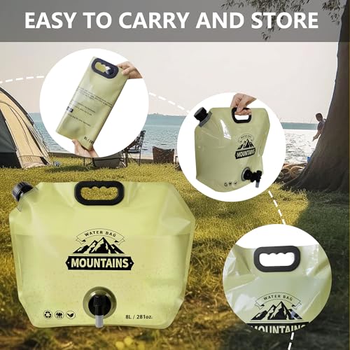 Camping Water Container, Collapsible 2 Gallon Water Jug - Image 6